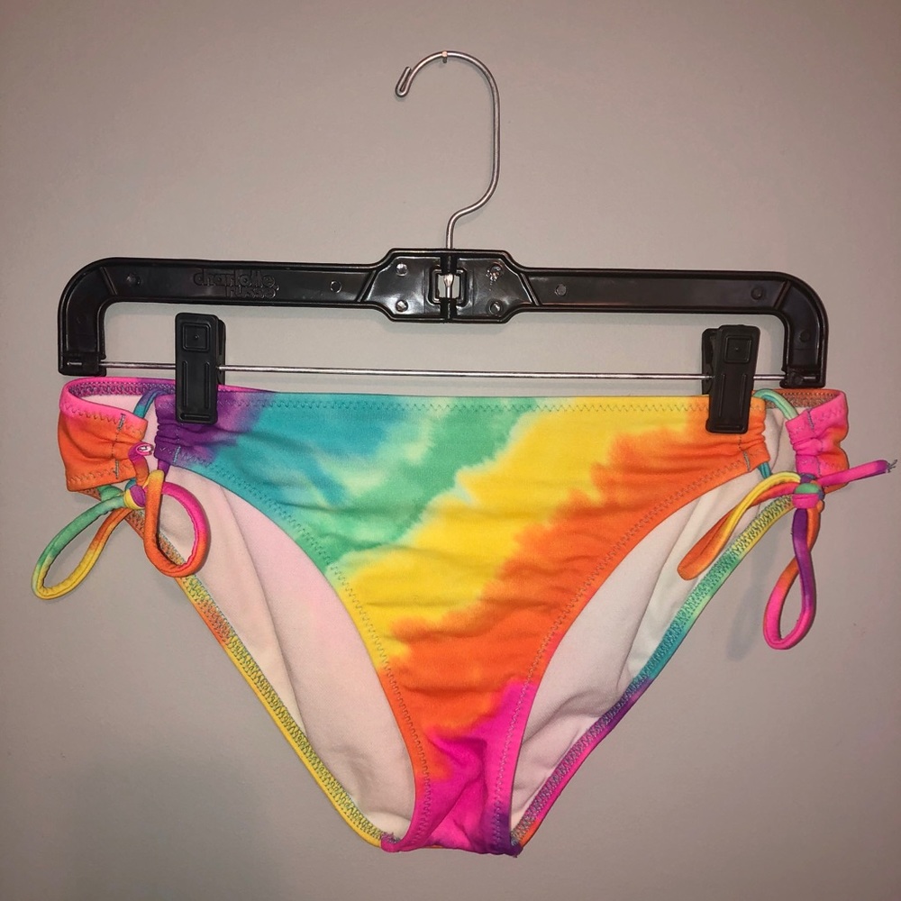 Tie dye bathing suit bottoms